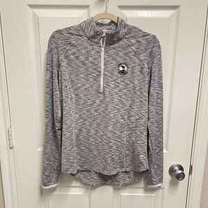 Zero Restrictions Space Grey Pebble Beach Golf Quarter Zip